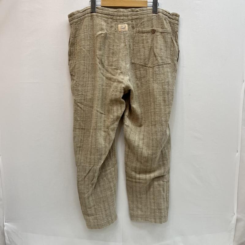ウサト USAATO ボトムス ボトムス 手織り 天然草木染め イージーパンツ ベージュ / ベージュ / beige メンズ USED 古着 中古 50163221