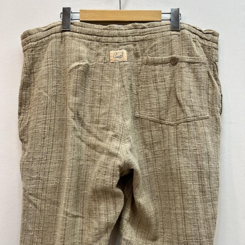 ウサト USAATO ボトムス ボトムス 手織り 天然草木染め イージーパンツ ベージュ / ベージュ / beige メンズ USED 古着 中古 50163221