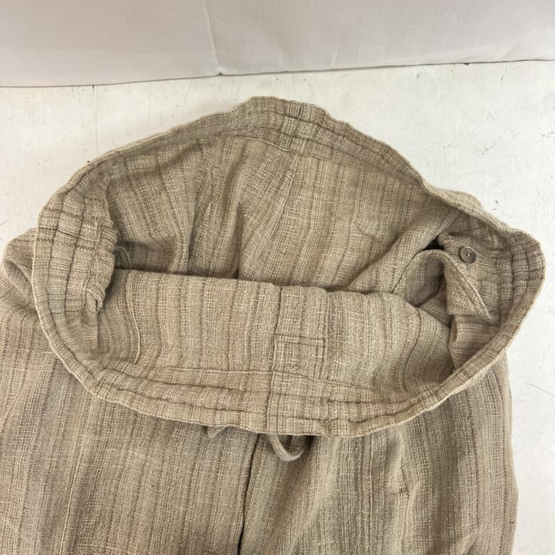 ウサト USAATO ボトムス ボトムス 手織り 天然草木染め イージーパンツ ベージュ / ベージュ / beige メンズ USED 古着 中古 50163221