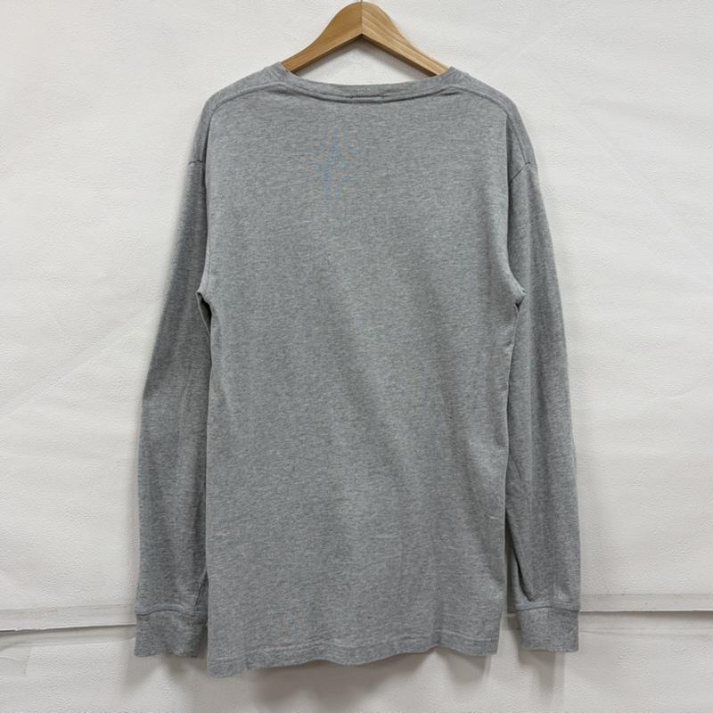 キス KITH Tシャツ 長袖 BOX ロゴ 長袖 Tシャツ ロンT XS ワンポイント X ロゴ、文字 灰 / グレー / gray X 紺 / ネイビー / navy メンズ USED 古着 中古 50163222