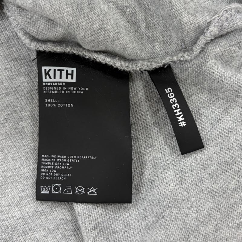 キス KITH Tシャツ 長袖 BOX ロゴ 長袖 Tシャツ ロンT XS ワンポイント X ロゴ、文字 灰 / グレー / gray X 紺 / ネイビー / navy メンズ USED 古着 中古 50163222