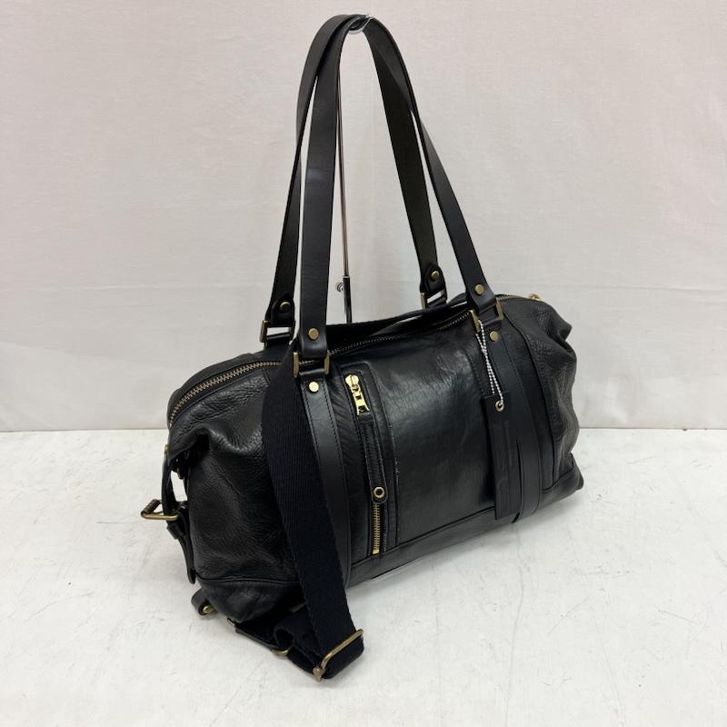 マスターピース MASTERPIECE ボストンバッグ ボストンバッグ 2way レザー ボストンバッグ ショルダー - 黒 / ブラック / black メンズ USED 古着 中古 50163224