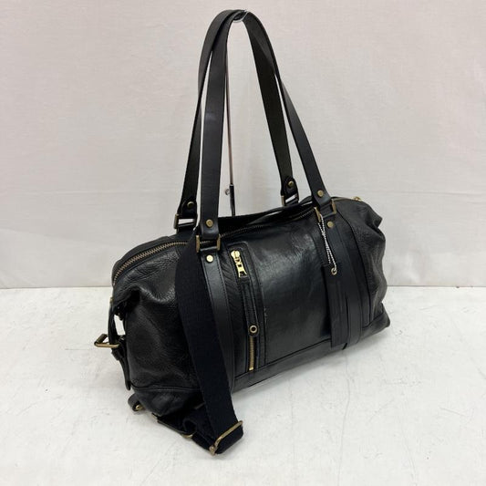 マスターピース MASTERPIECE ボストンバッグ ボストンバッグ 2way レザー ボストンバッグ ショルダー - 黒 / ブラック / black メンズ USED 古着 中古 50163224