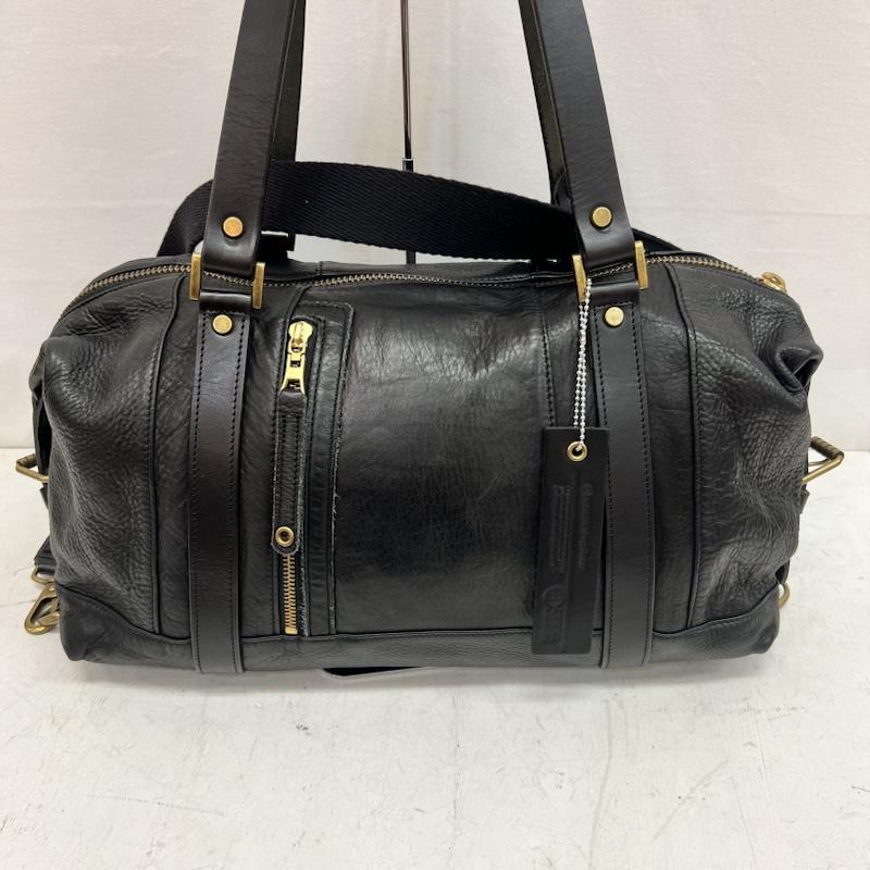 マスターピース MASTERPIECE ボストンバッグ ボストンバッグ 2way レザー ボストンバッグ ショルダー - 黒 / ブラック / black メンズ USED 古着 中古 50163224