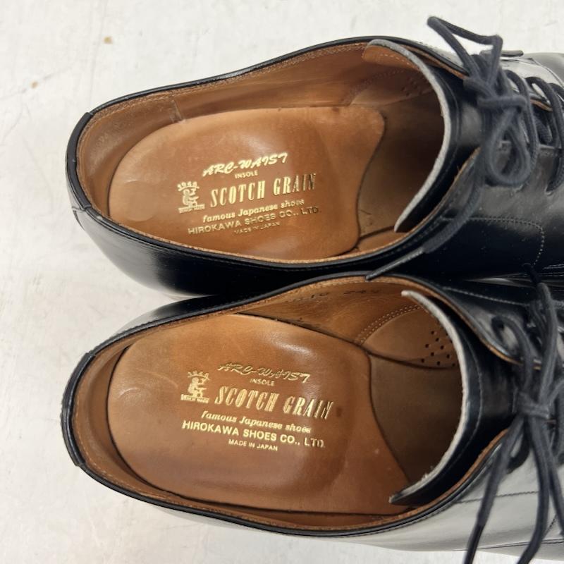 スコッチグレイン SCOTCH GRAIN 革靴 革靴 ストレートチップ レザーシューズ ドレスシューズ 24.5cm 黒 / ブラック / black メンズ USED 古着 中古 50163228