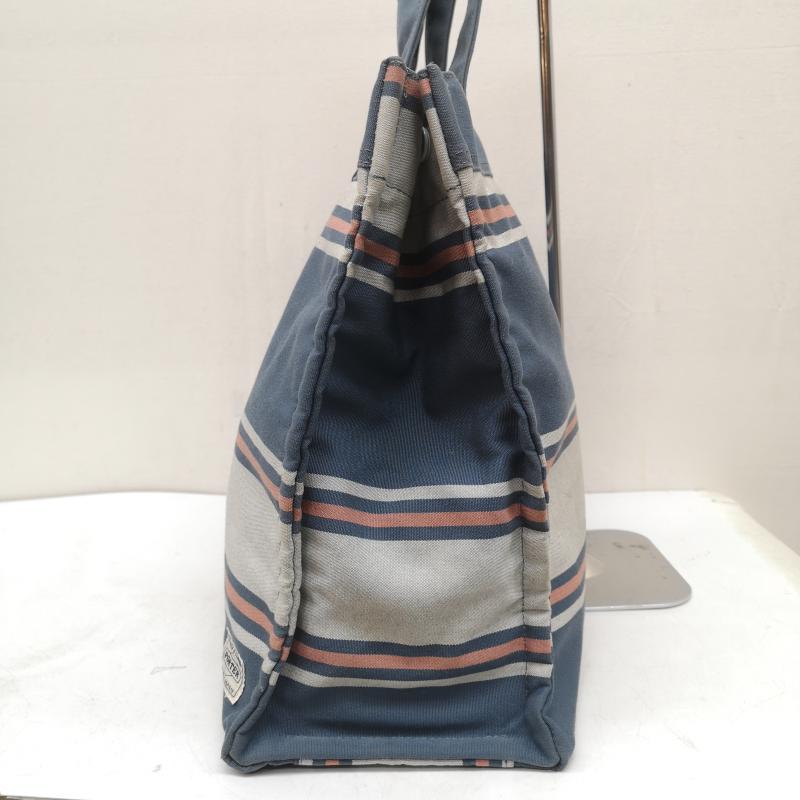 ヘッドポーター HEAD PORTER トートバッグ トートバッグ ボーダー トート バッグ サンブレラ ボーダー柄 青 / ブルー / blue メンズ USED 古着 中古 50163231
