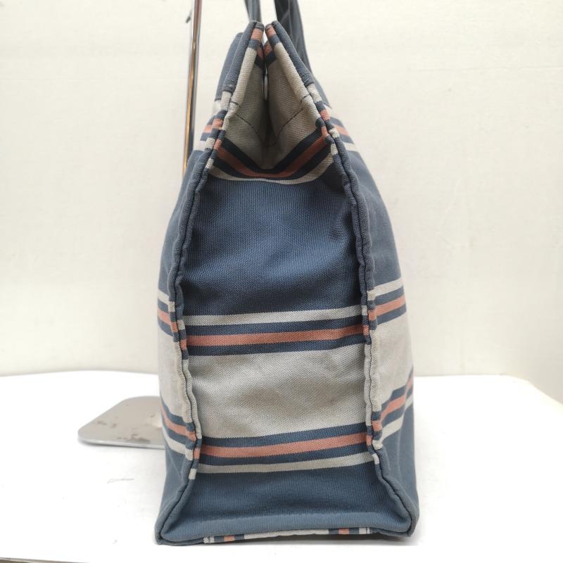 ヘッドポーター HEAD PORTER トートバッグ トートバッグ ボーダー トート バッグ サンブレラ ボーダー柄 青 / ブルー / blue メンズ USED 古着 中古 50163231