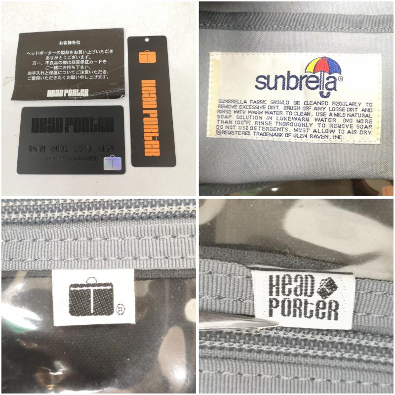 ヘッドポーター HEAD PORTER トートバッグ トートバッグ ボーダー トート バッグ サンブレラ ボーダー柄 青 / ブルー / blue メンズ USED 古着 中古 50163231