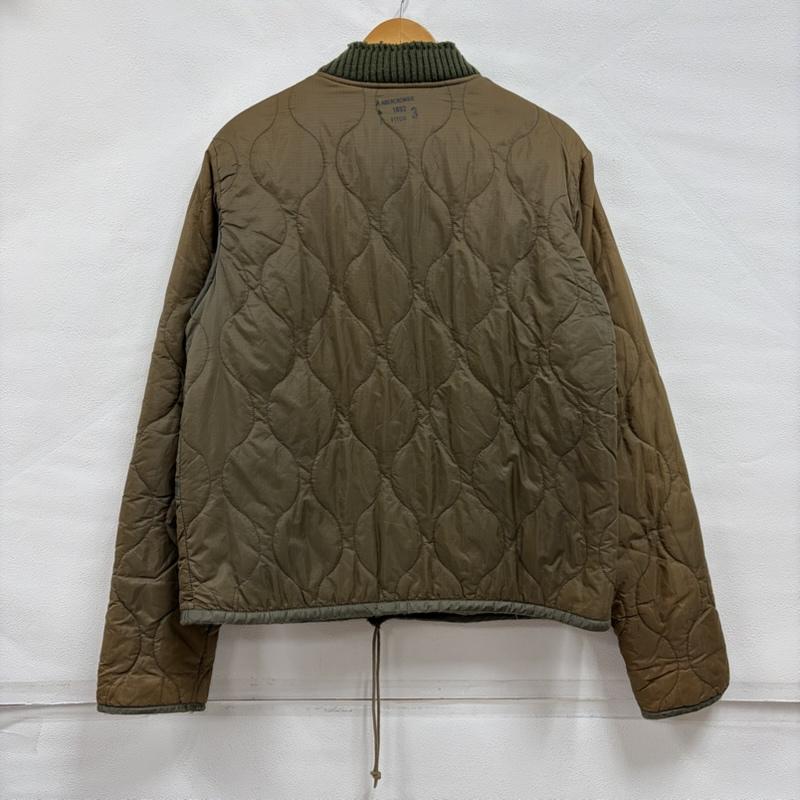 アバクロンビーアンドフィッチ ABERCROMBIE&FITCH ジャケット、上着 ジャンパー、ブルゾン M-65 インナー ボア ミリタリージャケット キルティング ブルゾン ジップアップ フェード S 無地 カーキ / カーキ / khaki X オリーブグリーン / オリーブグリーン / メンズ USED 古着 中古 50163232