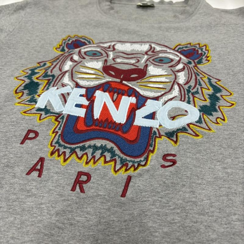ケンゾー KENZO トレーナー 長袖 タイガー 刺繍 クルーネック スウェット トレーナー ロゴ プルオーバー ユニセックス L ロゴ、文字 X 刺繍 灰 / グレー / gray X マルチカラー / マルチカラー / multicolor メンズ USED 古着 中古 50163236