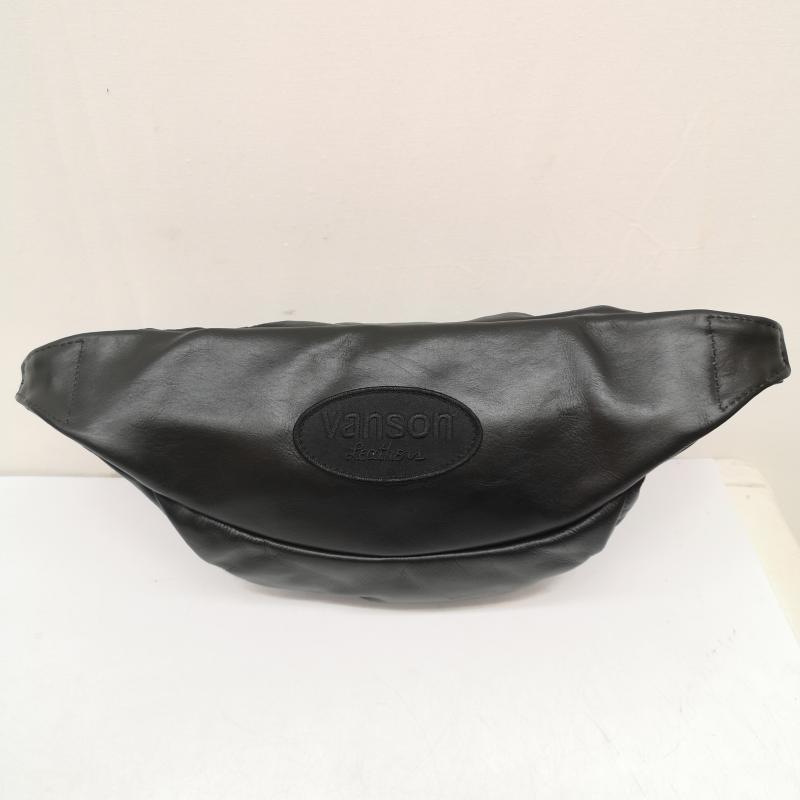 ヴァンソン VANSON ボディバッグ ボディバッグ ボディバッグ オール レザー ウエストポーチ 黒 / ブラック / black メンズ USED 古着 中古 50163239