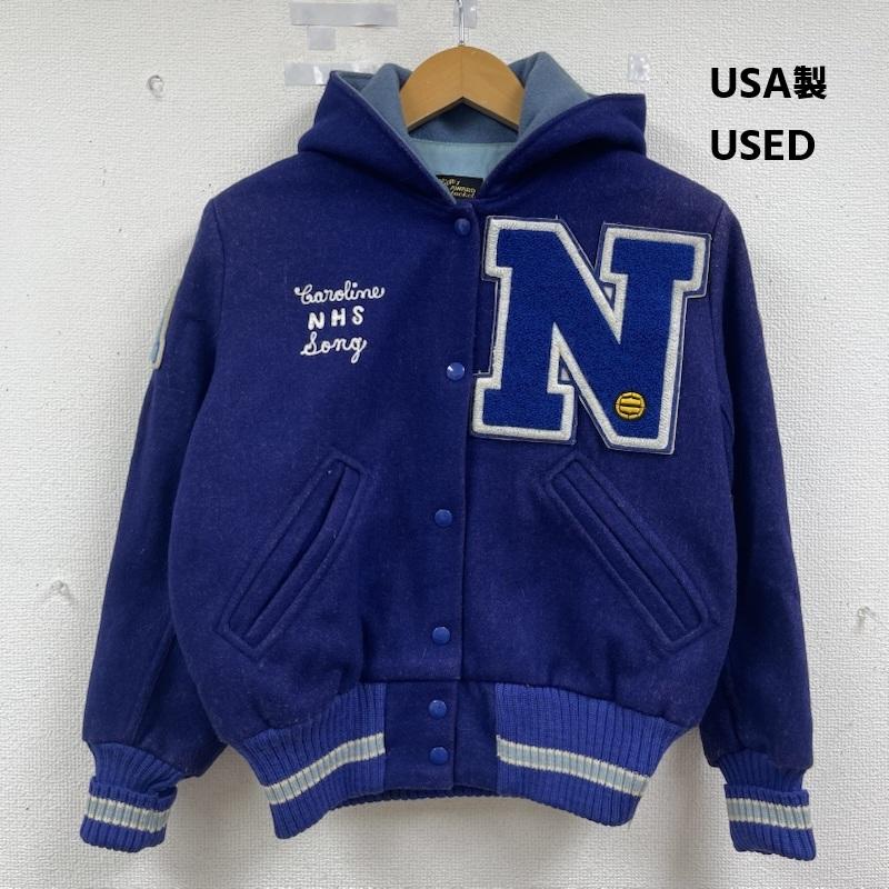 古着 USED ジャケット、上着 ジャンパー、ブルゾン Albion Knitting Mills製 USA製 ヴィンテージ アワード ジャケット スタジャン 36 青 / ブルー / blue レディース USED 古着 中古 50163243