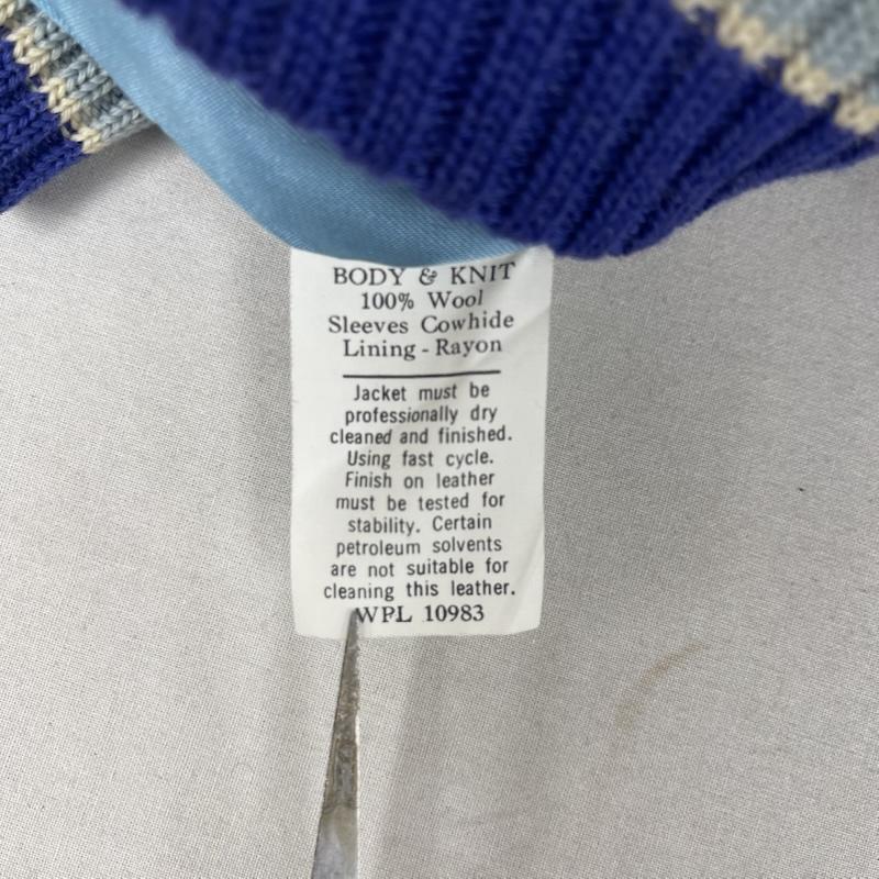 古着 USED ジャケット、上着 ジャンパー、ブルゾン Albion Knitting Mills製 USA製 ヴィンテージ アワード ジャケット スタジャン 36 青 / ブルー / blue レディース USED 古着 中古 50163243