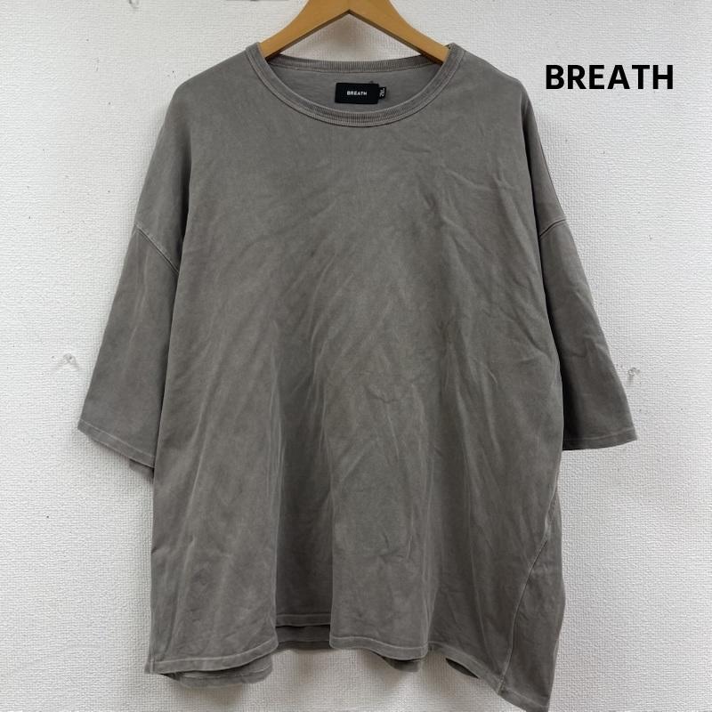 ブレス BREATH Tシャツ 半袖 NEWRICH WIDE CROPPED TEE BAD HOP Tシャツ br25ss-c5011 XXL チャコールグレー / チャコールグレー / メンズ USED 古着 中古 50163245