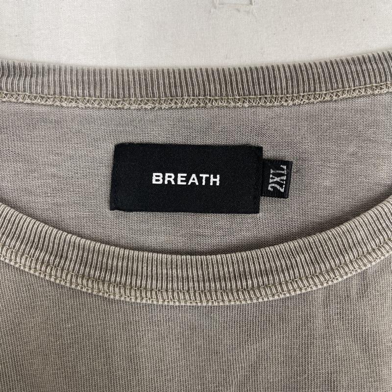 ブレス BREATH Tシャツ 半袖 NEWRICH WIDE CROPPED TEE BAD HOP Tシャツ br25ss-c5011 XXL チャコールグレー / チャコールグレー / メンズ USED 古着 中古 50163245