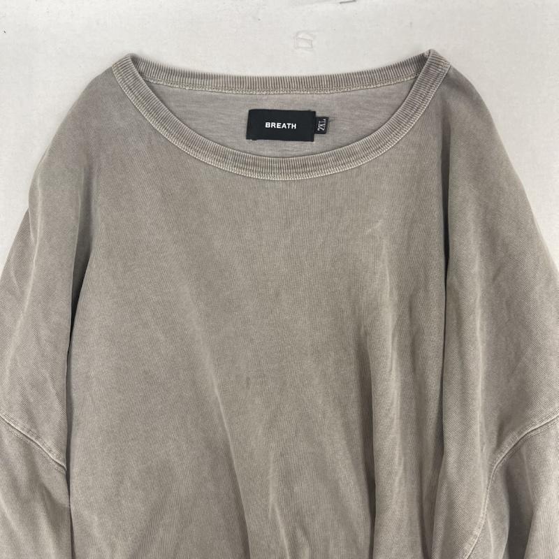 ブレス BREATH Tシャツ 半袖 NEWRICH WIDE CROPPED TEE BAD HOP Tシャツ br25ss-c5011 XXL チャコールグレー / チャコールグレー / メンズ USED 古着 中古 50163245