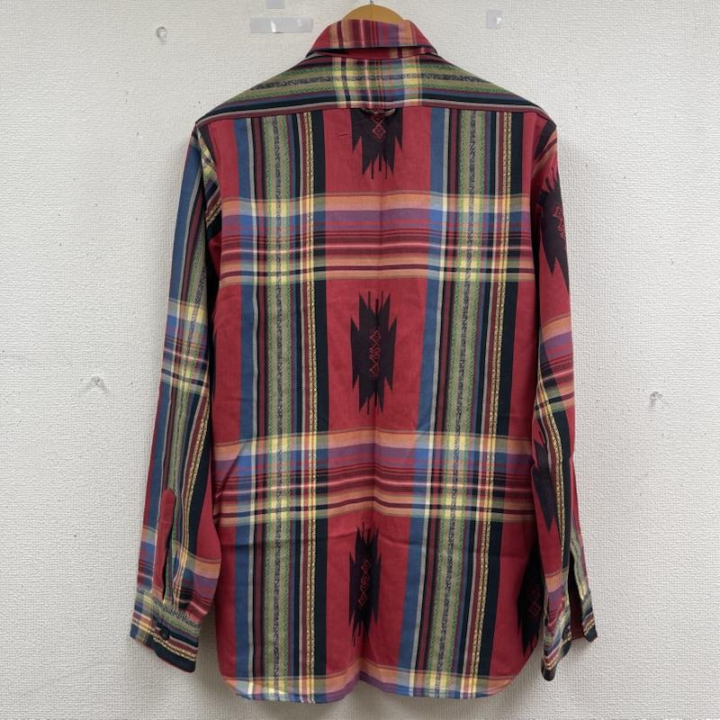ポロラルフローレン POLO RALPH LAUREN シャツ、ブラウス 長袖 ネイティブ柄 チェック サウスウェスタン柄 長袖 コットン シャツ S 赤 / レッド / red メンズ USED 古着 中古 50163248
