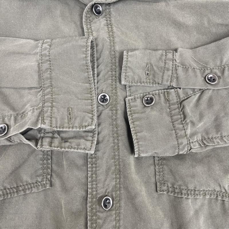 ゴア goa シャツ、ブラウス 長袖 フラップポケット ワーク テイスト ミリタリー シャツ FREE カーキ / カーキ / khaki レディース USED 古着 中古 50163252