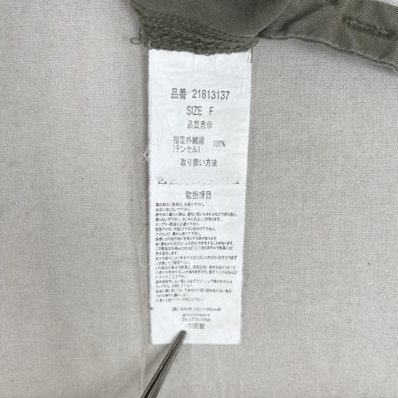 ゴア goa シャツ、ブラウス 長袖 フラップポケット ワーク テイスト ミリタリー シャツ FREE カーキ / カーキ / khaki レディース USED 古着 中古 50163252