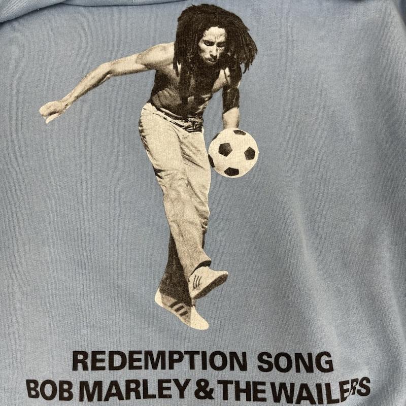 ワコマリア WACKO MARIA トレーナー 長袖 Bob Marley コラボ プルオーバー フーデッド スウェット シャツ M 水色 / ライトブルー / メンズ USED 古着 中古 50163254