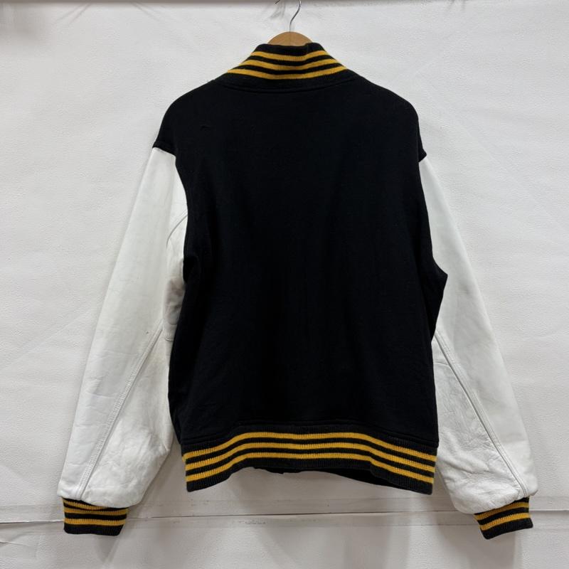 ミッチェルアンドネス Mitchell&Ness ジャケット、上着 ジャンパー、ブルゾン 90s 00s vintage ヴィンテージ レザー 袖 スタジャン ワッペン パッチ Cooperstown Collection MLB 44 ロゴ、文字 黒 / ブラック / black X 黄 / イエロー / yellow X 青 / ブルー / blue メンズ USED 古着 中古 50163255