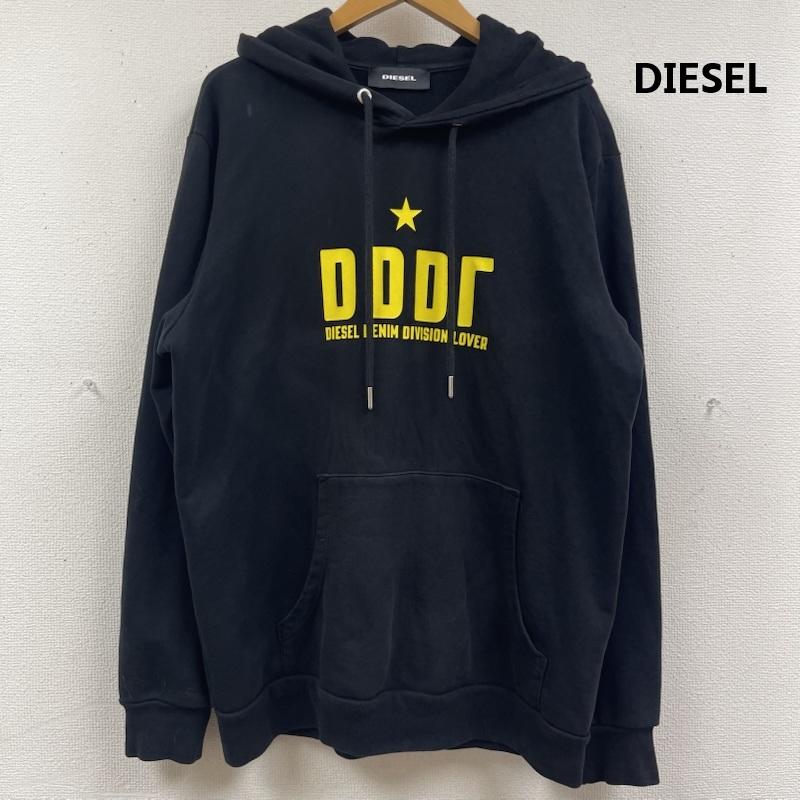 ディーゼル DIESEL パーカー 長袖 ロゴ スター プリント スウェット プルオーバー パーカー S-GIR-HOOD-A1 XL 黒 / ブラック / black メンズ USED 古着 中古 50163259
