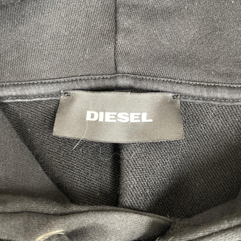 ディーゼル DIESEL パーカー 長袖 ロゴ スター プリント スウェット プルオーバー パーカー S-GIR-HOOD-A1 XL 黒 / ブラック / black メンズ USED 古着 中古 50163259