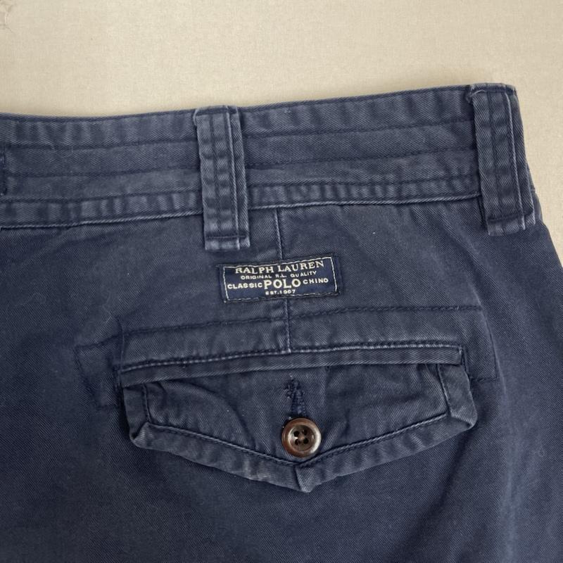 ポロラルフローレン POLO RALPH LAUREN パンツ ショートパンツ CHINO CARGO SHORT パッチ カーゴ ショート パンツ 40 紺 / ネイビー / navy メンズ USED 古着 中古 50163262