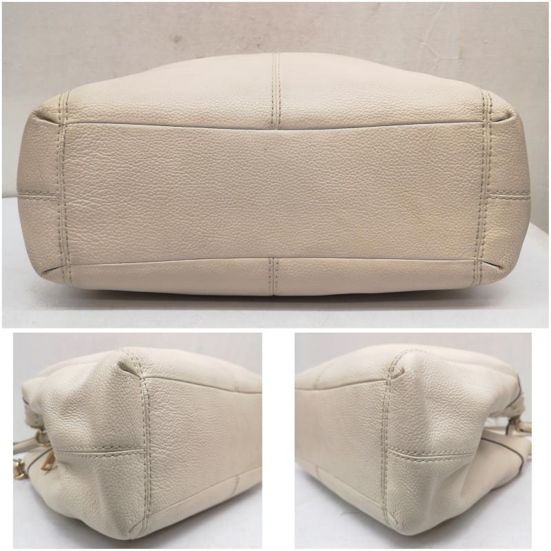 コーチ COACH ショルダーバッグ ショルダーバッグ スターダスト スタッズ ドペブルド レザー 2WAY ショルダーバッグ F22314 白 / ホワイト / white レディース USED 古着 中古 50163263
