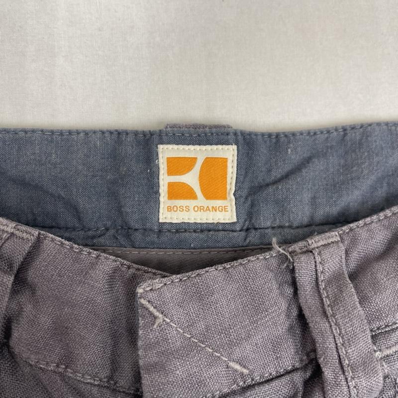 ヒューゴボス HUGO BOSS パンツ ワークパンツ、ペインターパンツ BOSS Orange スリムフィット テーパード カジュアル パンツ 46 ダークグレー / ダークグレー / メンズ USED 古着 中古 50163264
