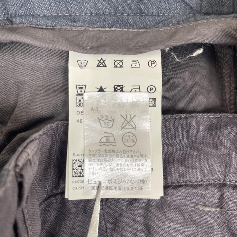 ヒューゴボス HUGO BOSS パンツ ワークパンツ、ペインターパンツ BOSS Orange スリムフィット テーパード カジュアル パンツ 46 ダークグレー / ダークグレー / メンズ USED 古着 中古 50163264