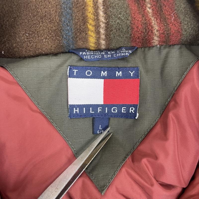 トミーヒルフィガー TOMMY HILFIGER ジャケット、上着 ダウンジャケット ヴィンテージ ハンティング型 ダウン ジャケット 中綿 ジャケット L カーキ / カーキ / khaki メンズ USED 古着 中古 50163266