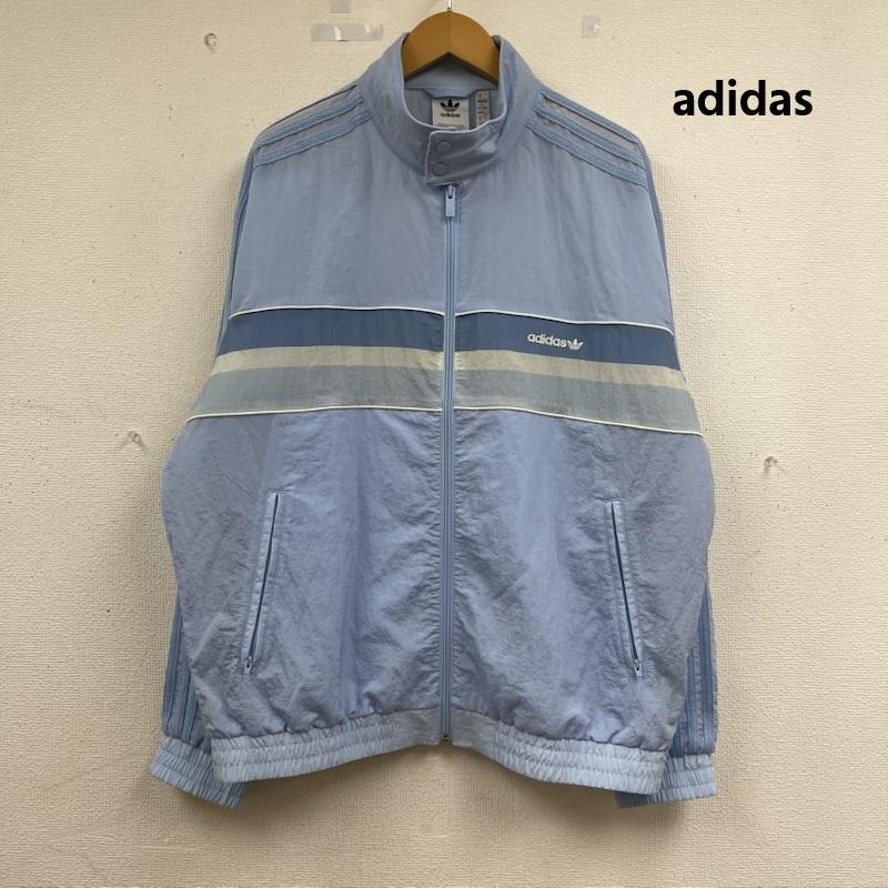 アディダス adidas ジャケット、上着 ジャンパー、ブルゾン 80s ナイロン アーカイブ スリー ストライプス トラック トップ JC6518 XL 水色 / ライトブルー / メンズ USED 古着 中古 50163270