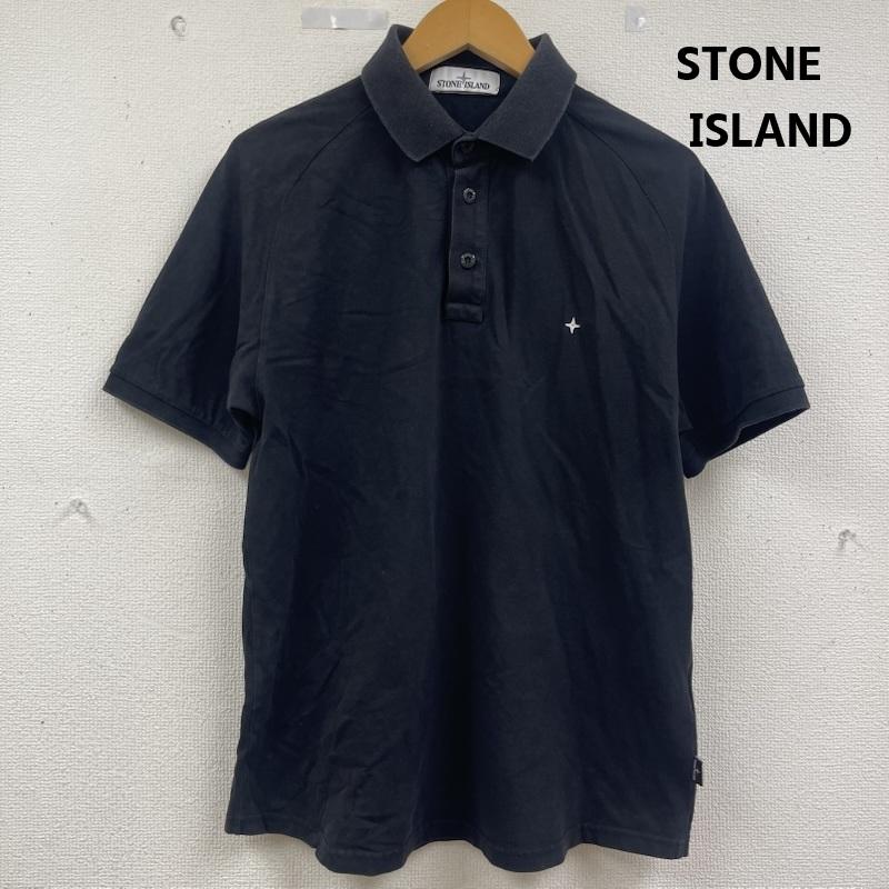 ストーンアイランド STONE ISLAND ポロシャツ 半袖 ステリーナ スター 刺繍 半袖 ポロシャツ M 黒 / ブラック / black メンズ USED 古着 中古 50163271