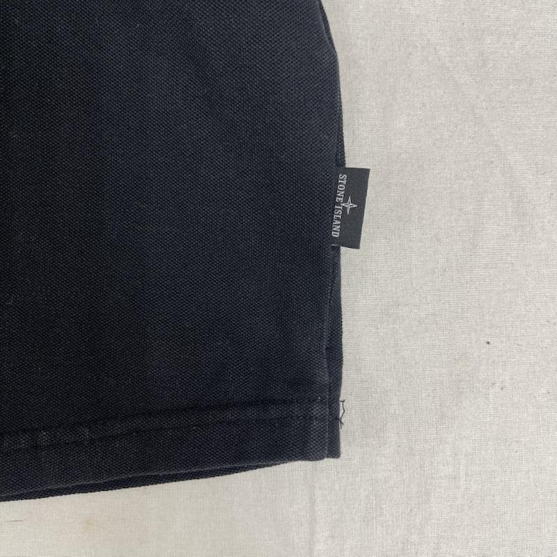 ストーンアイランド STONE ISLAND ポロシャツ 半袖 ステリーナ スター 刺繍 半袖 ポロシャツ M 黒 / ブラック / black メンズ USED 古着 中古 50163271