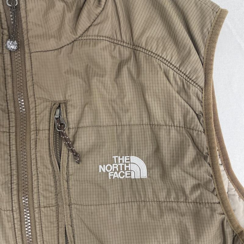 ザノースフェイス THE NORTH FACE ジャケット、上着 ダウンベスト ロゴ刺繍 ジップアップ ライト ライダー ダウン ベスト M 茶 / ブラウン / brown メンズ USED 古着 中古 50163276