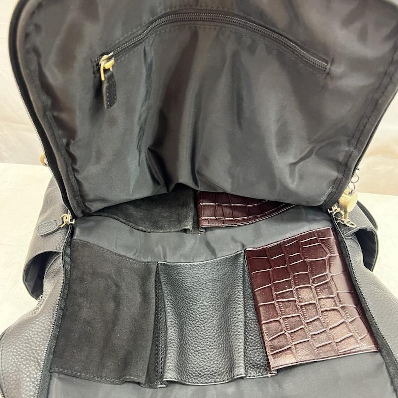 古着 USED リュックサック、デイパック リュックサック、デイバッグ Hallelujah ハレルヤ YUTAKURA BP+ リュック レザー - 黒 / ブラック / black メンズ USED 古着 中古 50163283