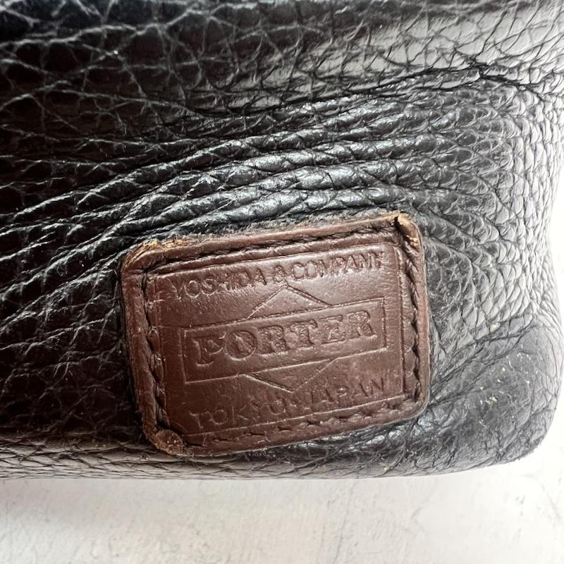 ポーター PORTER トートバッグ トートバッグ BLEND レザー トートバッグ - 黒 / ブラック / black X 茶 / ブラウン / brown メンズ USED 古着 中古 50163284