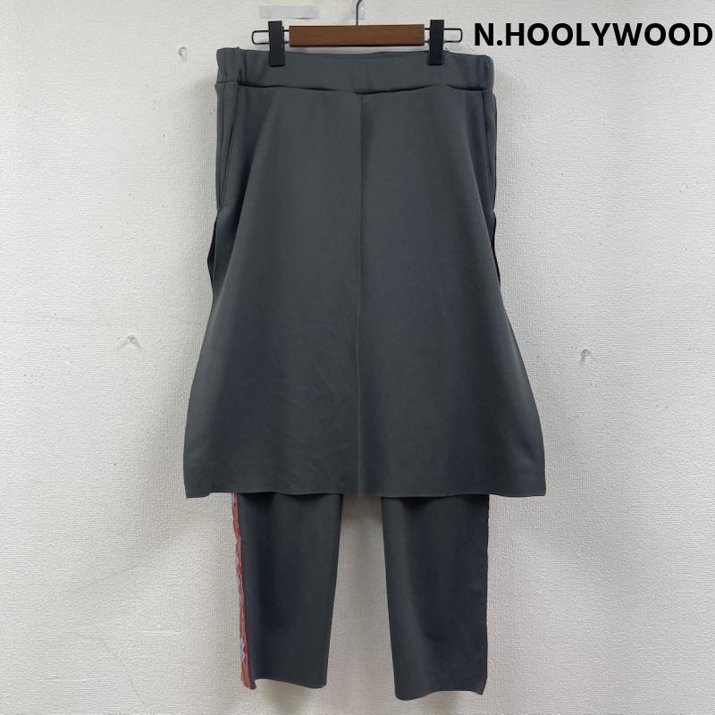 エヌハリウッド N.HOOLYWOOD パンツ ワークパンツ、ペインターパンツ ユニセックス ラップスカート ドッキング デザイン パンツ ダークグレー / ダークグレー / メンズ USED 古着 中古 50163285