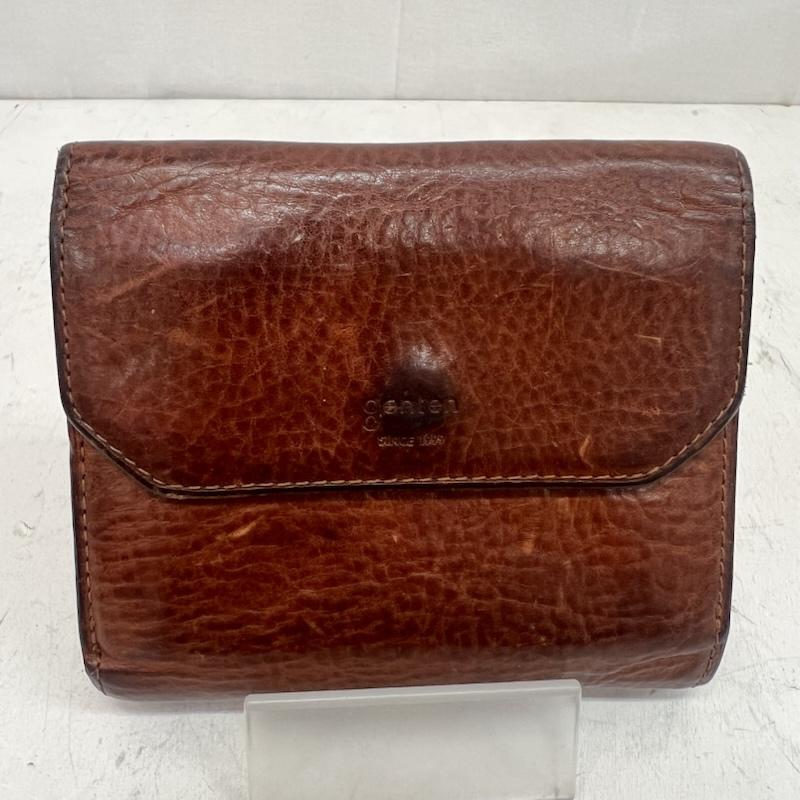 ゲンテン genten 財布 二つ折り レザー 二つ折り財布 - 茶 / ブラウン / brown レディース USED 古着 中古 50163288