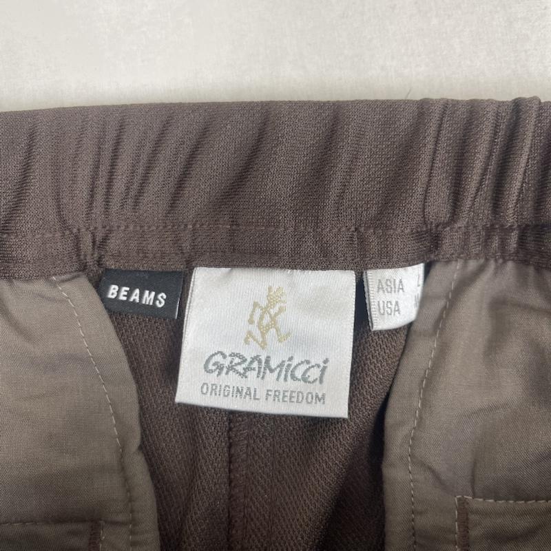 グラミチ GRAMICCI パンツ ワークパンツ、ペインターパンツ beams 別注 PINTUCK JERSEY SLACKS ワーク パンツ gmp5-f1037 L 茶 / ブラウン / brown メンズ USED 古着 中古 50163291