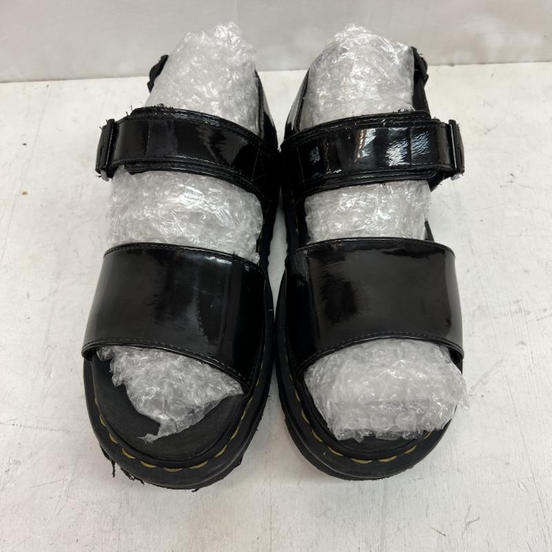 ドクターマーチン Dr.Martens サンダル サンダル ヴォス ストラップサンダル エナメル パテントレザー UK：5 黒 / ブラック / black レディース USED 古着 中古 50163300