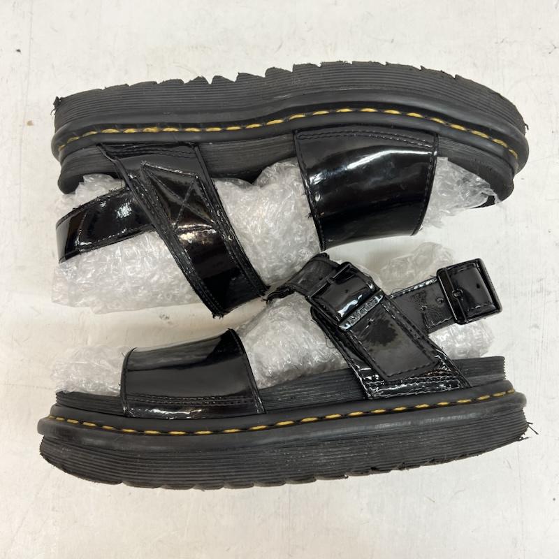 ドクターマーチン Dr.Martens サンダル サンダル ヴォス ストラップサンダル エナメル パテントレザー UK：5 黒 / ブラック / black レディース USED 古着 中古 50163300