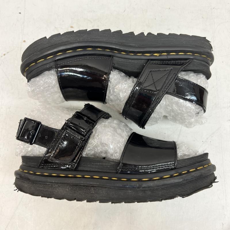 ドクターマーチン Dr.Martens サンダル サンダル ヴォス ストラップサンダル エナメル パテントレザー UK：5 黒 / ブラック / black レディース USED 古着 中古 50163300