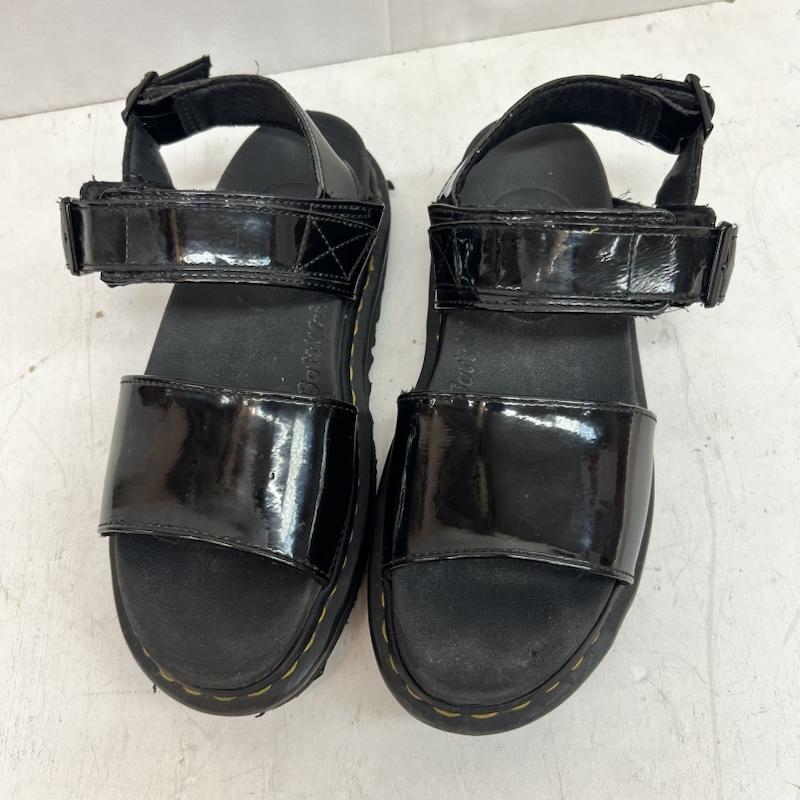 ドクターマーチン Dr.Martens サンダル サンダル ヴォス ストラップサンダル エナメル パテントレザー UK：5 黒 / ブラック / black レディース USED 古着 中古 50163300