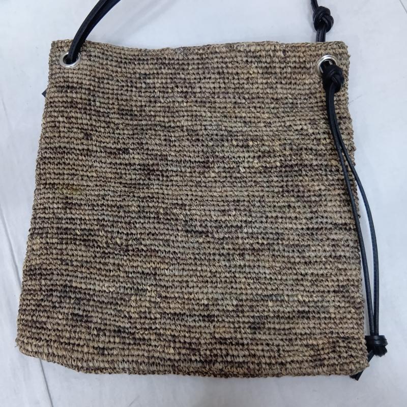 トゥデイフル TODAYFUL ショルダーバッグ ショルダーバッグ raffia shoulder bag ラフィアショルダーバッグ - 無地 黒 / ブラック / black X 茶 / ブラウン / brown レディース USED 古着 中古 50163302