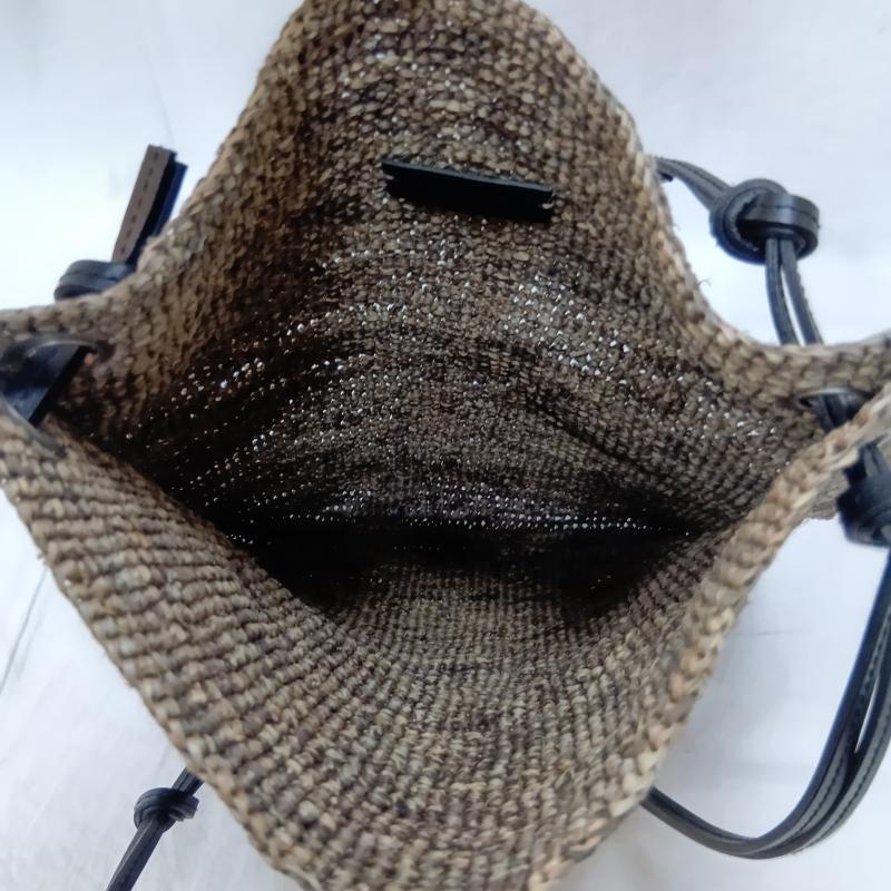 トゥデイフル TODAYFUL ショルダーバッグ ショルダーバッグ raffia shoulder bag ラフィアショルダーバッグ - 無地 黒 / ブラック / black X 茶 / ブラウン / brown レディース USED 古着 中古 50163302