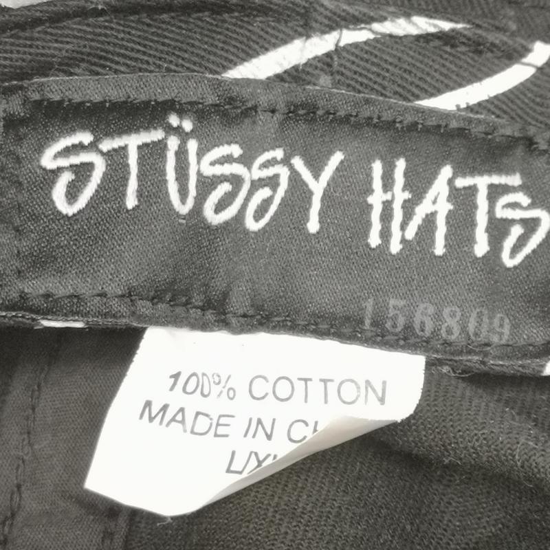 ステューシー STUSSY 帽子 ハット FUTURA DESTINY SCRIPT BUCKET デスティニー スクリプト バケット ハット - 白 / ホワイト / white X 黒 / ブラック / black メンズ USED 古着 中古 50163307