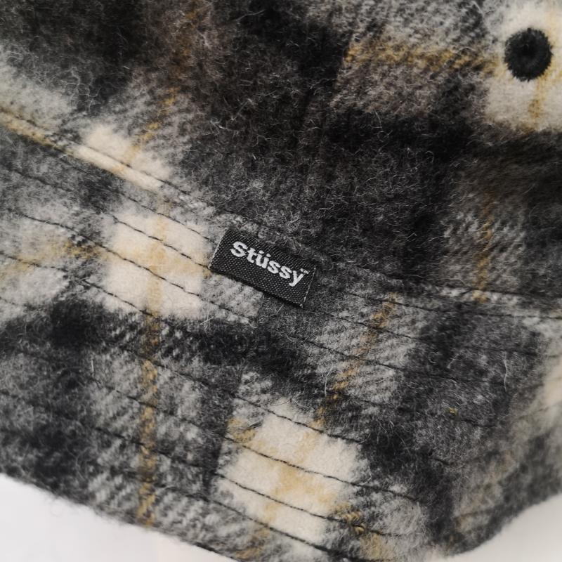 ステューシー STUSSY 帽子 ハット 00s OLD バケットハット ウール チェック柄 - メンズ USED 古着 中古 50163309