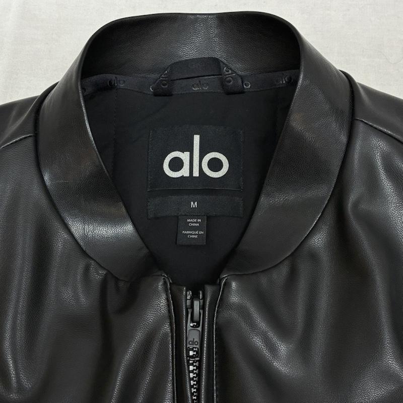古着 USED ジャケット、上着 ジャンパー、ブルゾン ALO Yoga アロー Faux Leather Premier Bomber フェイク レザー ボンバー ジャケット U4049R M レディース USED 古着 中古 50163311